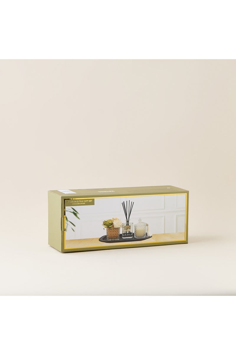 LIFESTYLE مجموعة هدايا معطرات الهواء بلوم مع صينية - Image 4